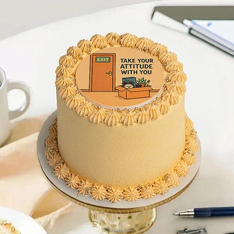 Exit Strategy Ribbon Bento Cake - Screw You Cake Buy Cake Delivery Online for specialGifts