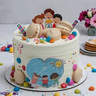 Happy Kids Ribbon Cake  Online for none