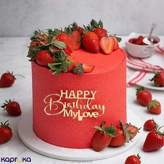 Scarlet Velvet Strawberry Royale Chocolate Cake Buy Cake Delivery Online for specialGifts