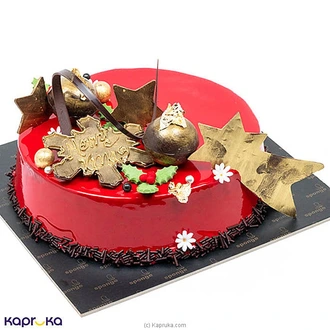 Sponge Christmas Themed Royal Chocolate Cake  Online for none