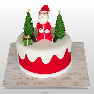 Kingsbury Christmas Merry Santa Ribbon Cake  Online for none