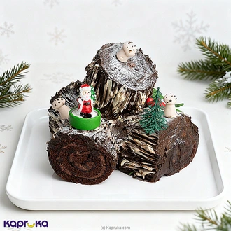 Christmas Chocolate Wonderland Yule Log Cake  Online for none