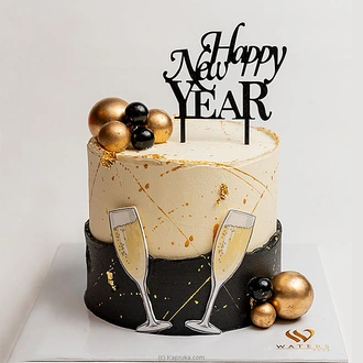 Waters Edge New Year Ribbon Cake  Online for none