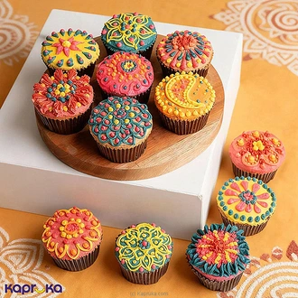 Thai Pongal Vanilla Celebration Cupcakes 12 Pieces  Online for none
