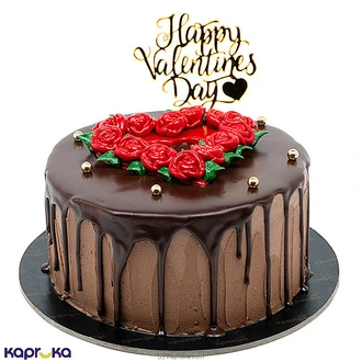 Sponge Valentine`s Day Chocolate Cake 750g Buy Cake Delivery Online for specialGifts