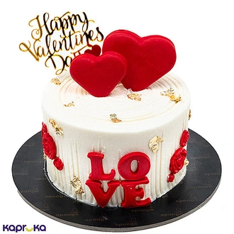 Sponge Valentine`s Day Red Velvet Cake 700g Buy valentine Online for specialGifts