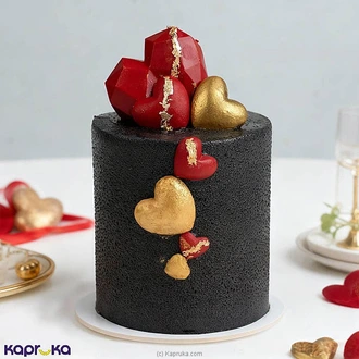 Midnight Valentine Love Bento Chocolate Cake Buy valentine Online for specialGifts