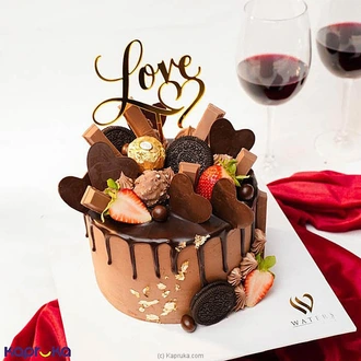 Waters Edge Valentine Sweet Promise Chocolate Cake Buy Cake Delivery Online for specialGifts