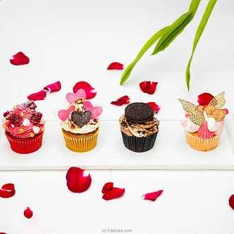Waters Edge Valentine Love In Four Cupcakes  Online for none