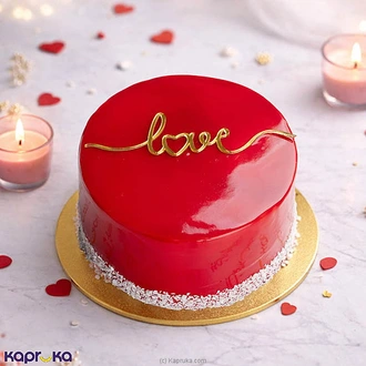 Valentine Golden Love Glaze Gâteau Cake Buy valentine Online for specialGifts