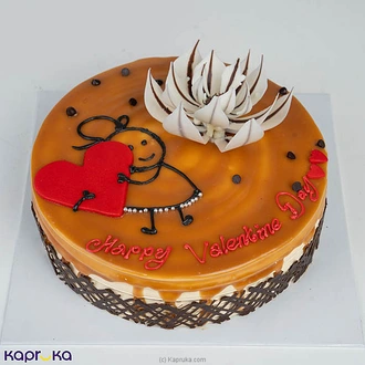 Divine Valentine Butterscotch Gateau Cake  Online for none