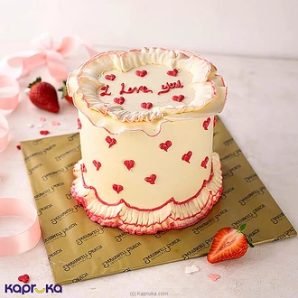 Mahaweli Reach Valentine Blushing Ribbon Cake  Online for none
