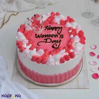 Blush Queen Women`s Day Vanilla Gateaux Cake Buy Cake Delivery Online for specialGifts