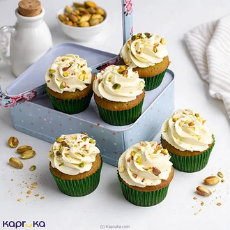 Pistachio Blossom Cupcake Collection 6 Pieces Buy Cake Delivery Online for specialGifts