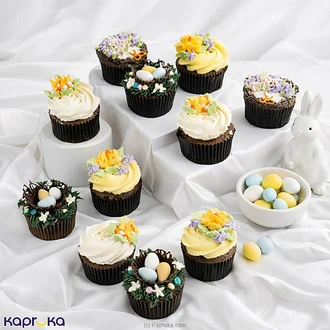 Easter Pearl Delight Chocolate Cupcakes 12 Pieces Buy easter Online for specialGifts