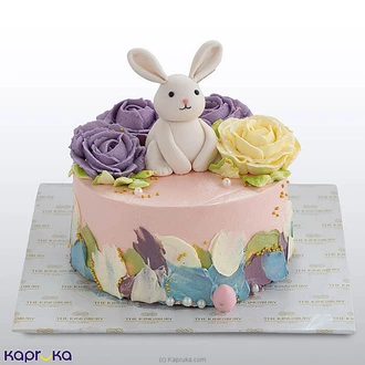 Kingsbury Bunny Bloom Ribbon Cake Buy Cake Delivery Online for specialGifts