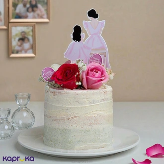 Bond Of Love Mother`s Day Ribbon Cake Buy Cake Delivery Online for specialGifts