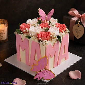 Mama?s Sweet Ribbon Delight Cake Buy mothers day Online for specialGifts