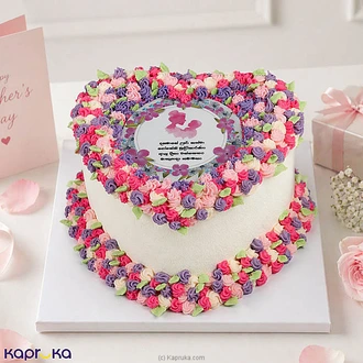 Heartfelt Amma Love Floral Ribbon Cake  Online for none