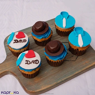 Courtyard By Mariott 6 Pcs Vanilla Cup Cakes Fathers Day  Online for none