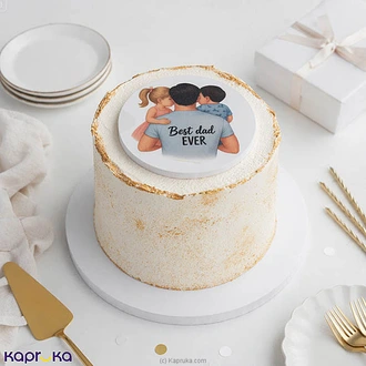 Father`s Day Best Dad Ever Bento Ribbon Cake Buy Cake Delivery Online for specialGifts