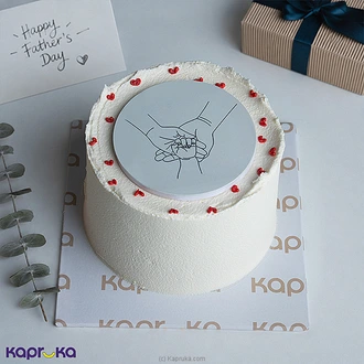 Father`s Day Heart Of Our Family Ribbon Cake Give Description For This Buy Cake Delivery Online for specialGifts