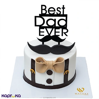 Waters Edge Father`s Day Forever My Hero Ribbon Cake  Online for none