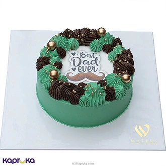 Waters Edge Green Glory For Dad Ribbon Cake at Kapruka Online