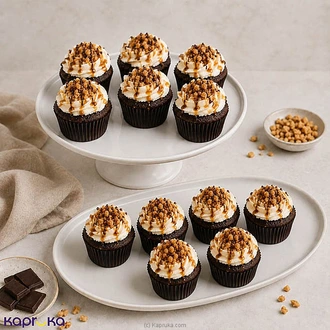 Espresso Velvet Coffee Cupcakes  - 12 cupcakes Buy Cake Delivery Online for specialGifts