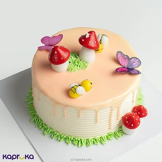 Divine Ribbon Design Cake  Online for none