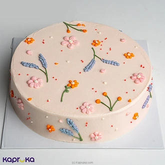 Divine Ribbon Cake Small Flower Deco Cake  Online for none