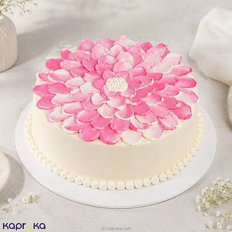 Pink Floral Celebration Ribbon Cake Buy Cake Delivery Online for specialGifts