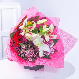 Exotic Mixed Flowers Bouquet  Online for none
