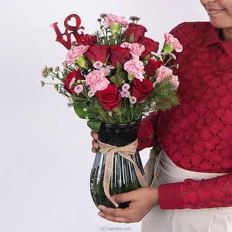 Flame Of Affection Flower Arrangement  Online for none