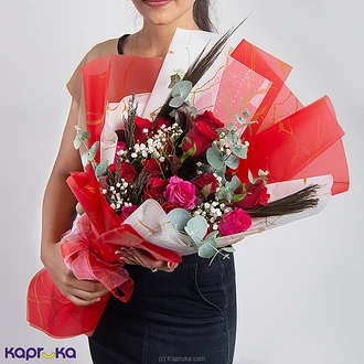 Time After Time Flower Bouquet With Twelve Red Roses Buy Flower Delivery Online for specialGifts