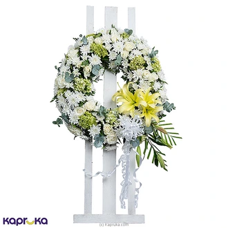 Peaceful Farewell Circular Funeral Wreath Buy Flower Delivery Online for specialGifts