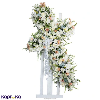Sacred Remembrance Cross Funeral Wreath Buy Flower Delivery Online for specialGifts