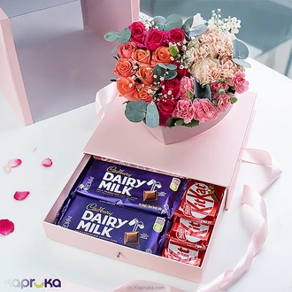 Choco Floral Delight Arrangement Buy mother Online for specialGifts