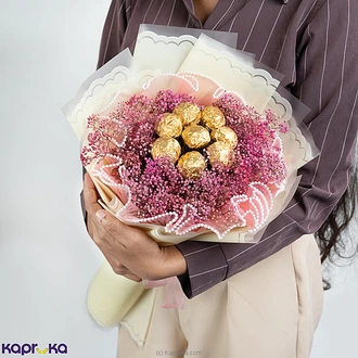 Golden Hour Bouquet With Kapruka Chocolate Balls  Online for none