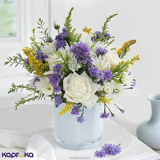 Moonlight Meadow Vase With White Roses  Online for none