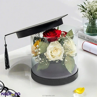 Blooms Of Success Graduation Dome With Red, White, And Yellow Ro  Online for none