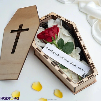 `Goodbye, Heartache. Hello, Karma` With A Red Rose- Screw You Gifts  Online for flowers
