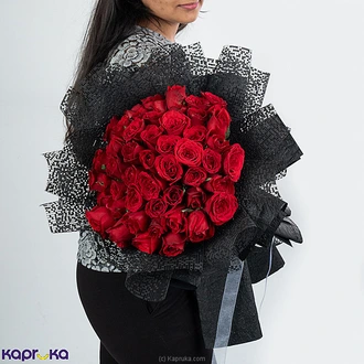 Fifty Shades Of Red Bouquet With 50 Red Roses Buy Flower Delivery Online for specialGifts