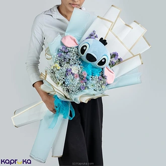 `` Blue Embrace `` Stitch  Bloom Signature Bouquet Buy Flower Delivery Online for specialGifts