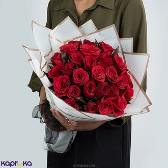 Elegant 30 Red Roses Premium Bouquet Buy Flower Delivery Online for specialGifts