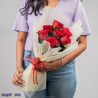 Be Mine Valentine Rose Bouquet ? 7 Red Roses Buy valentine Online for specialGifts