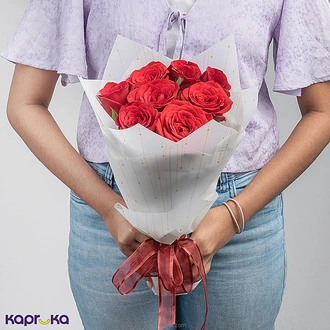 Forever Mine Valentine Rose Bouquet ? 8 Red Roses Buy valentine Online for specialGifts