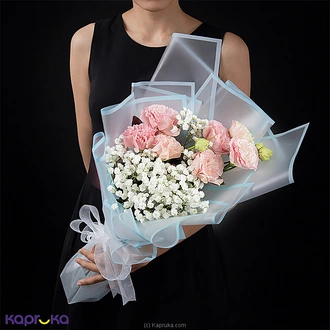Blushing Elegance Pink Lisianthus Bouquet Buy Flower Delivery Online for specialGifts
