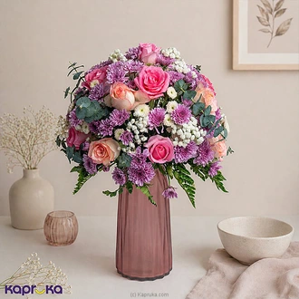 Whispering Garden Vase Arrangement For Mother`s Day Buy Flower Delivery Online for specialGifts