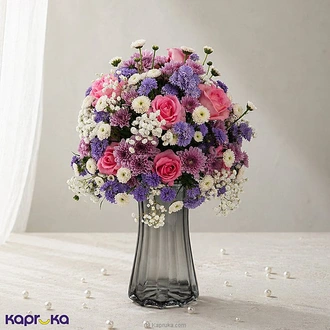 Pink Paradise Vase Arrangement For Mother?s Day Buy Flower Delivery Online for specialGifts